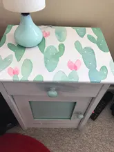 Stick Wallpaper Bedroom Decor Self-Adhesive Cactus Vinyl Green/pink Removable Lockers