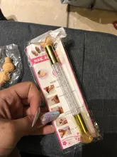 STZ-Juego de pinceles para uñas con degradado, brochas para manicura, Gel acrílico, purpurina, herramientas de punteo, n. ° 945-1