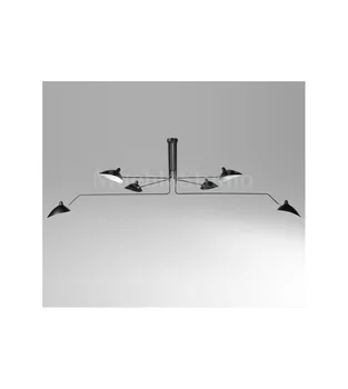 

6 Serge Mouille Ceiling Lamp