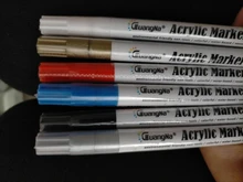 Gn-Rotuladores acrílicos de pintura acrílica, bolígrafos ideales para rotular tazas de porcelana, vidrio, roca, cerámica, lienzos de tela, o madera, 12 o 18 colores, de 0,7mm