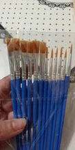 12 Uds. De pinceles de nailon para pintar, accesorios de arte para niños, pincel para pintar con acuarela, artículos de dibujo artístico