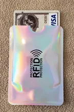 Anti Rfid de aluminio para hombre, billetera con bloqueo de lector, tarjetero para tarjetas bancarias, Banco de identificación, funda protectora de Metal para tarjetas de crédito, NFC, 6x9cm