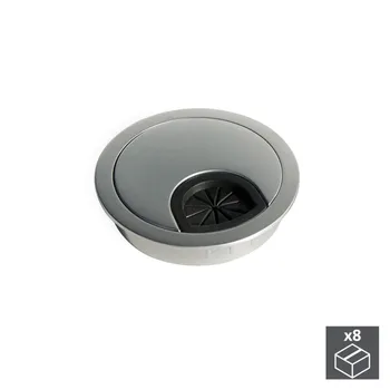 

Lot of 8 grommet Circum Emuca D. 60 mm to fit zamac chrome finish matte