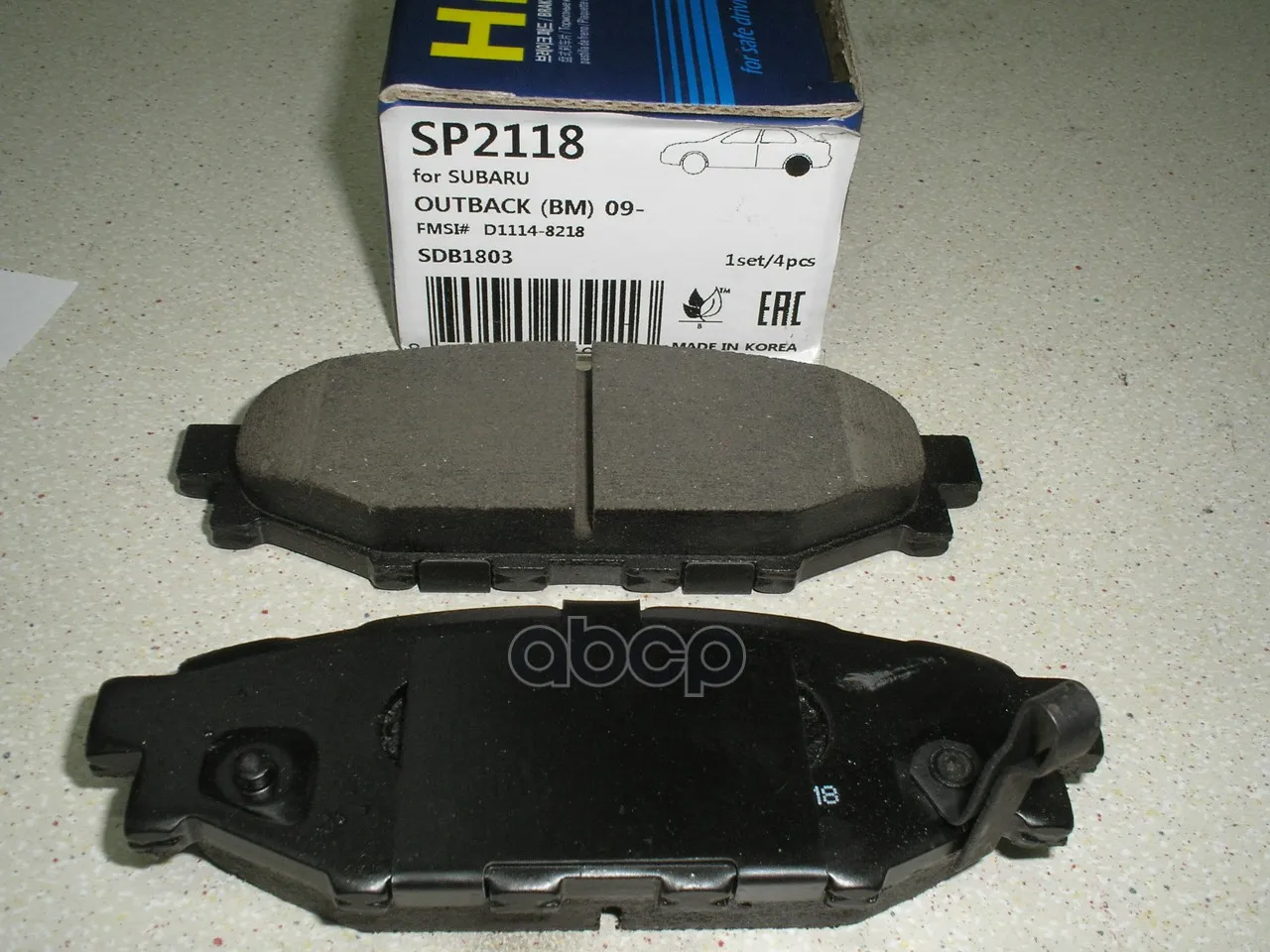 Колодки Тормозные Subaru Legacy 03/Outback 03 2.0/2.5 Задние Sangsin Brake Sp2118 Sangsin brake арт. SP2118