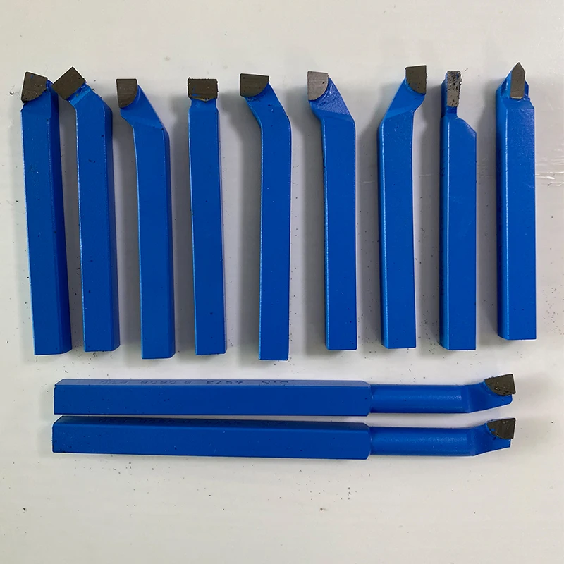 11Pcs Metal Carbide Tip Cutting Turning Boring Bit Mini Metal Lathe