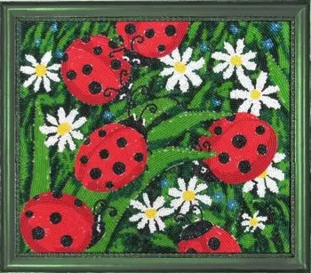 

104 set for embroidery with beads butterfly 'солнышки', 24*28 cm