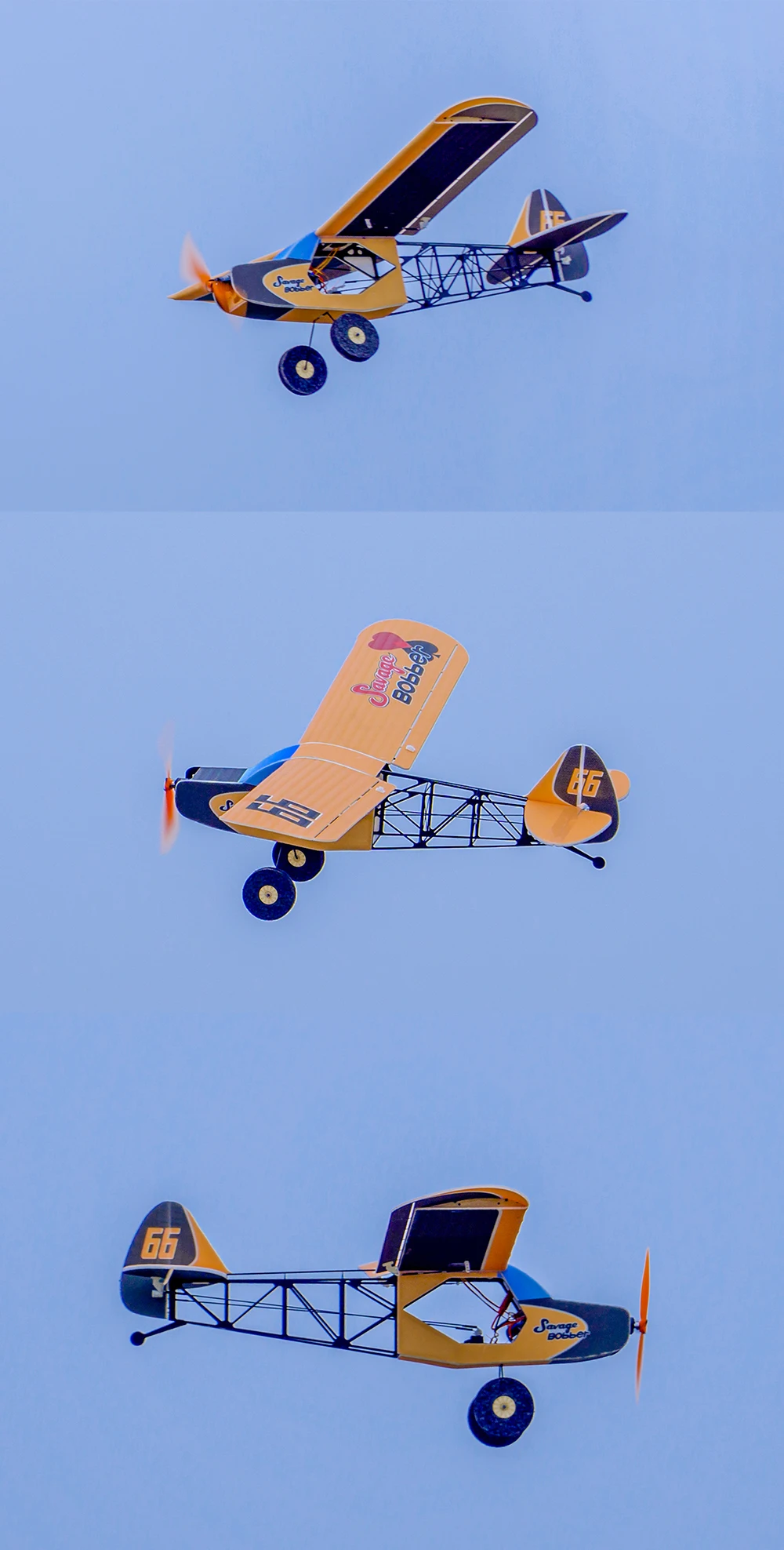 New PP Foam RC Airplane Model 600mm Savage Bobber Fixed Wing Indoor/Outdoor Slow Flying  Remote Control Unassembled KIT Version 4