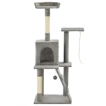 

Cat Tree with Sisal Scratching Posts 120 cm Grey