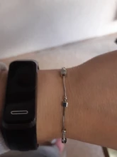 NEHZY-pulsera de plata de ley 925 para mujer, joyería de moda de alta calidad, pulsera simple cuadrada retro de 20CM de longitud