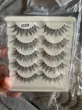 5 par/caja pestañas 3D fibra Artificial mucho pestañas duraderas las mujeres extensión y volumen de pestañas falsas