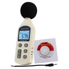 Digital Audio Decibel Meter Sound Level Tester Noise Level Volume Measuring Instrument 30~130dBA Data Recording Self-Calibrated