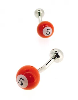 

Gemelolandia-Twins ball Snooker number 5 orange round shape, orange color