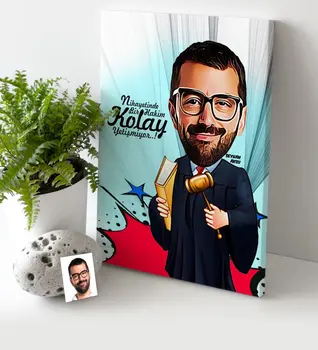 

Personalized Mr Restraint Cartoon Canvas Table (30x50 cm.) 1