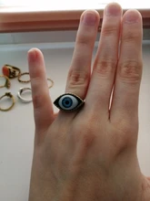 Nueva moda clásica diabólico Vintage ojo anillo de dedo ojo Punk bisutería gótica Halloween anillo de regalo