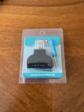 ESCAM-Adaptador de Terminal de tornillo RJ45, Ethernet macho a 8 pines AV, bloque convertidor, enchufe para cámara CCTV