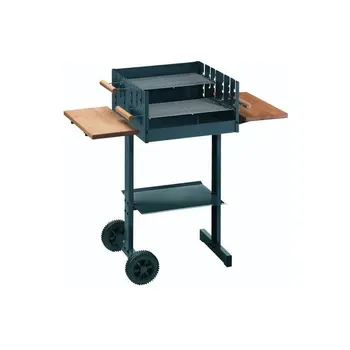 

Barbecue charcoal with 2 grills and 2 tables