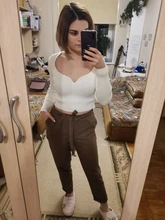 DEAT-suéter de punto con cuello cuadrado corto para mujer, Jersey holgado de manga larga con cuello en V, moda de otoño, 13U090, 2021