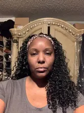 Younsolo-pelucas de cabello humano brasileño Remy para mujeres negras, diadema con ondas, sin pegamento, peluca y bufanda, 8-28 pulgadas