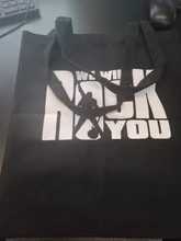 Freddie Mercury-Bolso de compras con letras divertidas para mujer, bandolera de lona de gran capacidad, estilo Harajuku