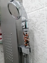 ZhangJi-Cabezal de ducha de alta presión ajustable, 3 modos, filtro reemplazable de turmalina, interruptor de ahorro de agua para ducha de SPA