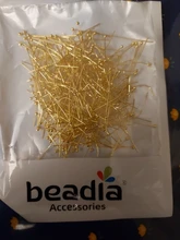 200 unids/lote 16 20 25 30 35 40 50mm tono brillante Bola de cobre Pin de la cabeza para la fabricación de la joyería DIY Headpin resultados Accesorios