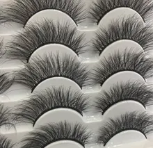 Pestañas postizas 3D de visón Natural, accesorio de maquillaje de imitación, 3D, 5/8/14 pares