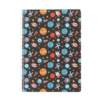 

Notebook A 4 hard cover printed multicolor Spacey