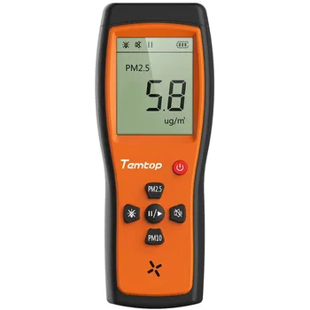 

Temtop P200 Air Quality Laser Paticle Detector Professional Meter Accurate Testing for PM2.5/PM10 LCD Display