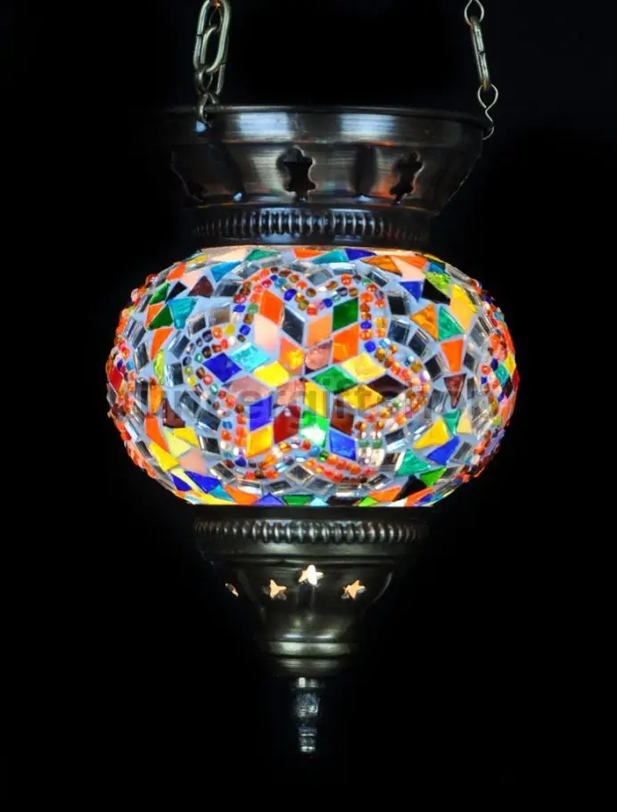 blue mix - Turkish Mosaic Lamp Moroccan Marrakech Bohemian Mosaic Glass Hanging Mosaic Lamp Turkish Lights Turkish Lamp Tiffany Style Turkish Glass Hand made in Turkey Authentic Wedding Decoration Bohem Decor Christmas Gift Box