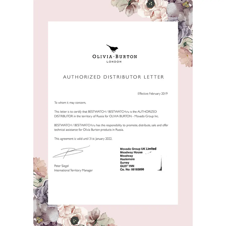 Наручные часы Olivia Burton OB16MV53 женские кварцевые на кожаном ремешке
