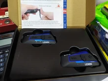 2 uds Lexin B4FM de 4-vias  Bluetooth intercomunicador para casco de motocicleta auriculares manos libres inalámbrico cascos intercomunicadores moto música con FM radio y DSP tecnologia de cancelación de ruido