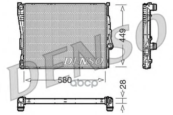 Радиатор Системы Охлаждения Denso арт. DRM05069