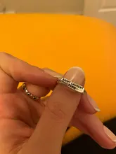 Anillos abiertos con letras de Metal para hombres y mujeres, joyería de fiesta, Punk, Vintage, Inglés