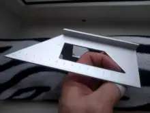 Multifunction Ruler Woodworking-Tools Square Wooden 90-Degree-Gauge Aluminum-Alloy 45