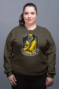 

Angemiel Wear Hooligan Green Women Sweatshirts