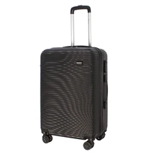 Чемодан на колесах PROFFI TRAVEL "TOUR DAILY" 24' пластиковый средний 66х44х25 см, черный, M