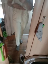 Pants Trousers Women Drawstring Female High-Waist WOTWOY Spliced Loose Autumn Straight