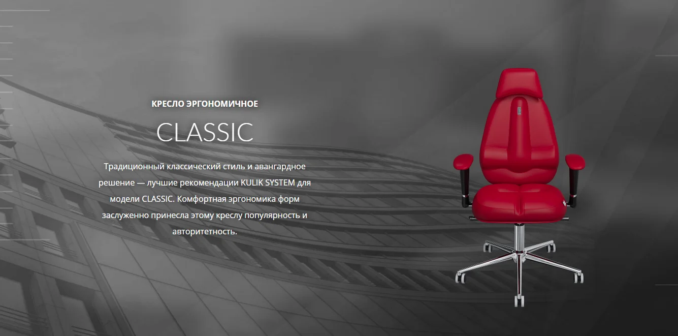 Office chair KULIK SYSTEM CLASSIC Computer chair Relief and comfort for the back 5 zones control spine