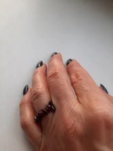 Momiji-Anillo de energía de piedra Natural bohemio para mujer, joyería elástica hecha a mano, anillo ajustable de cristal para fiesta de boda, venta al por mayor