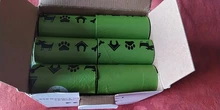 Pet N Pet-bolsas biodegradables para caca de perro, 18/48 rollos, 270/720 cuentas, 3 colores, bolsa de basura perfumada de lavanda