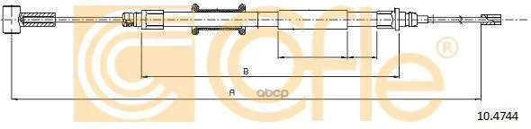 Трос Стояночного Тормоза Задн Citroen Jumper(Iii) All 30-33-35mod 06- Cofle арт. 10.4744