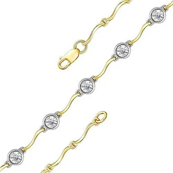 

Master brilliant bracelet with 5 diamonds in Yellow Gold