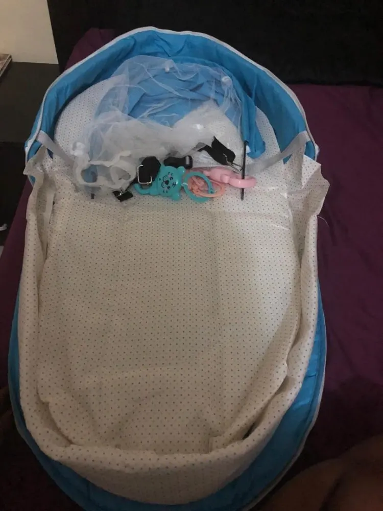 Portable Baby Bassinet With Toys Foldable photo review