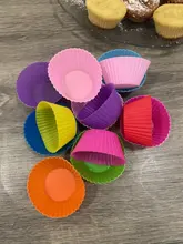 Baking Molds Cake-Decorating-Tools Muffin Cupcake Wedding Silicone Round DIY 12pcs Reusable
