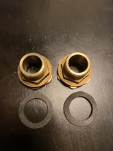 Brass-Pipe Swivel-Fittings Water-Tank-Connector Male Jointer Copper Single Key 3/4-Nut