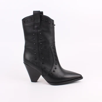 

kadın bot hakiki deri sıcak astar renk siyah vizon beyaz topuklu