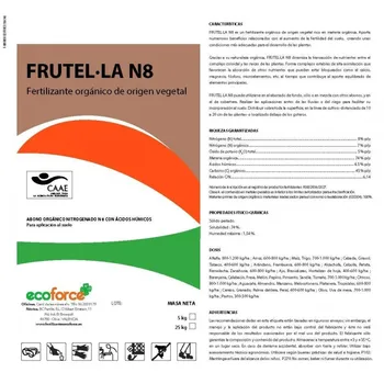 

CULTIVERS Frutella N8 25 kg. Fertilizer Universal for Plants eco-friendly granulated High dissolution