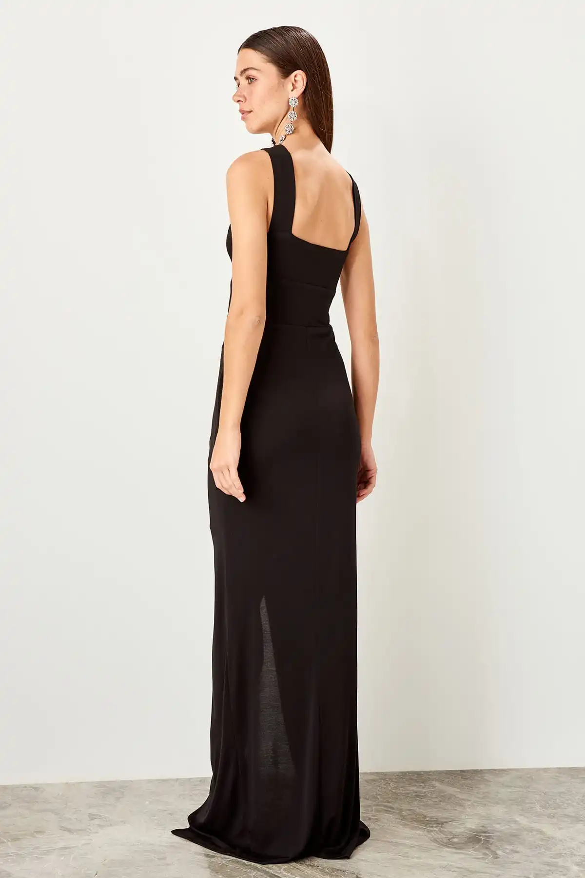 Trendyol воротник деталь вечернее платье TPRSS19BB0408|Вечерние платья| |