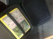 50 tarjetas de capacidad de disco duro caso titular de la tarjeta de Pokemon Pikachu juego tarjetas marcadores de libros titular de tarjetas de Pokemon Gx MEGA