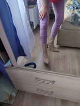 Aphixta-Botas de tacón de hoja de Metal para mujer, Botines de tacón de aguja, de tela elástica, puntiagudas